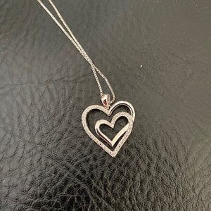 Silver heart necklace